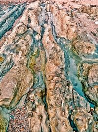 Full frame shot of rock in water