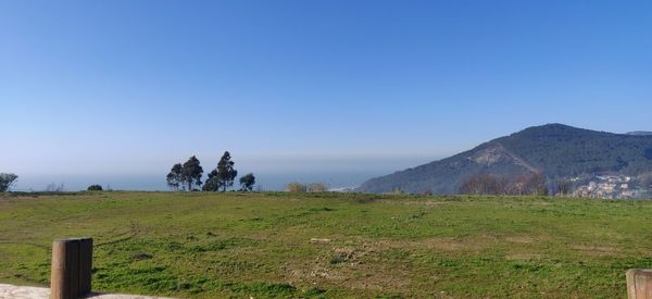 Panoramic view with the atlantic ocean