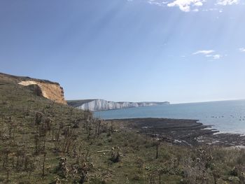 Scenic view of sea against sky