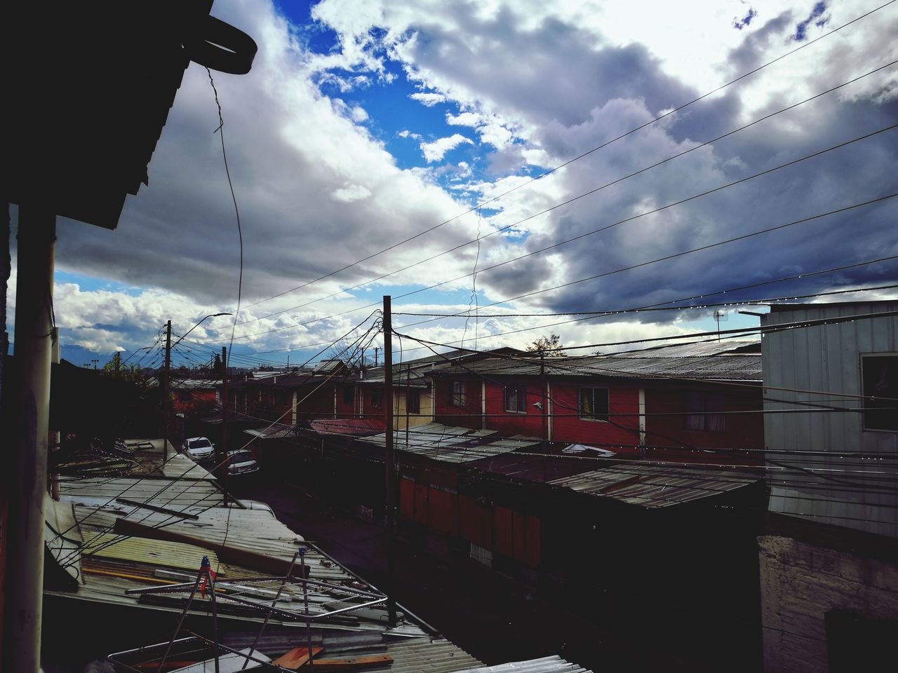 cloud - sky, sky, built structure, architecture, transportation, building exterior, mode of transport, outdoors, day, cable, no people, nature, city, nautical vessel, beauty in nature