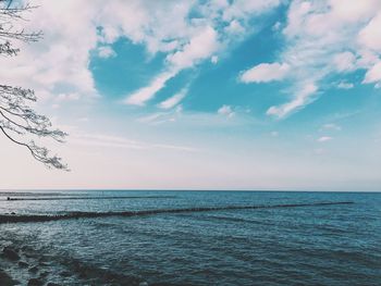 Scenic view of sea against sky