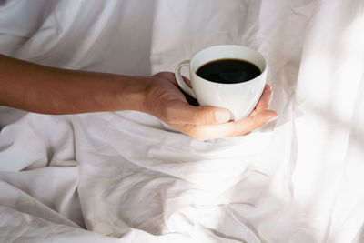 Time to coffee in bed. wake up early in the morning.