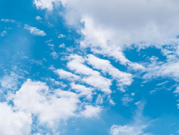 Low angle view of clouds in sky