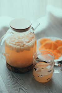 Close-up of drink on table