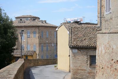 Exterior of old building against sky