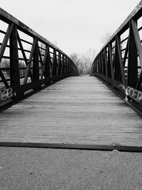 Footbridge over river