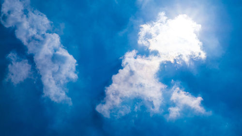 Low angle view of clouds in sky