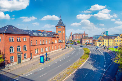 Two storey brick building of school of management cfl - in copenhagen, denmark