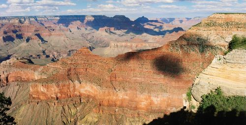Panoramic view of rock formations