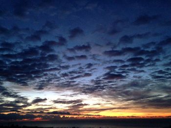 Scenic view of landscape against cloudy sky