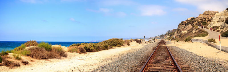 Panoramic view of beach against sky