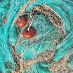 Full frame shot of fishing net