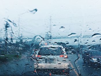 Water drops on glass window