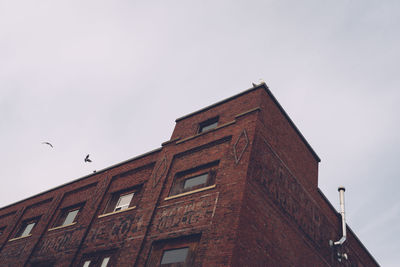 Low angle view of building against clear sky