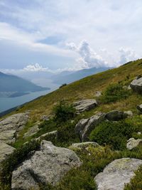 Scenic view of landscape against sky