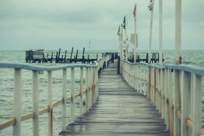 Pier on sea