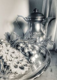 Close-up of fruits on table