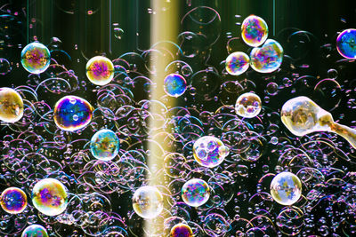 Close-up of bubbles