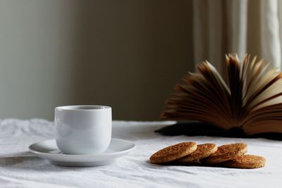 Close-up of coffee cup