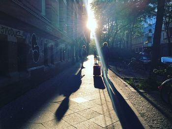 Woman on street in city