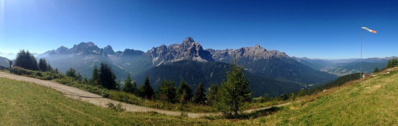 Panoramic shot of mountain range