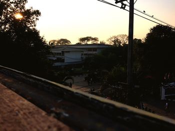 Railroad tracks seen through wet window