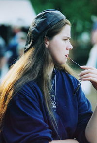 Portrait of young woman
