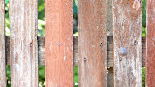 Full frame shot of wooden fence