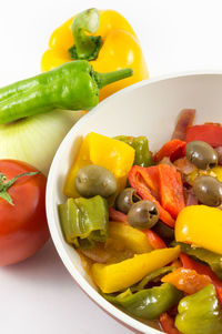 Close-up of salad in plate