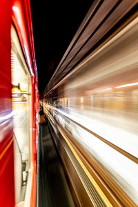Blurred motion of tunnel