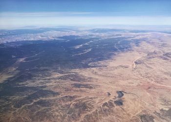 Aerial view of landscape against sky