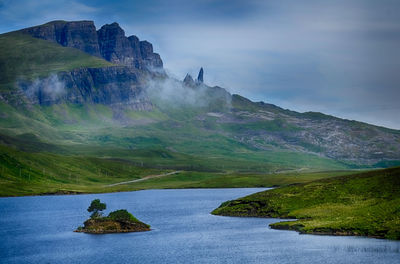 Scenic view of lake