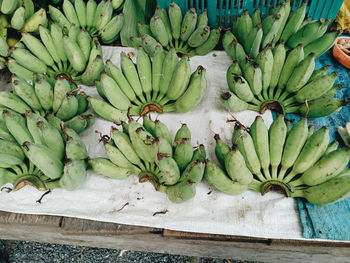 High angle view of fruits for sale