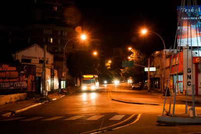 City street at night