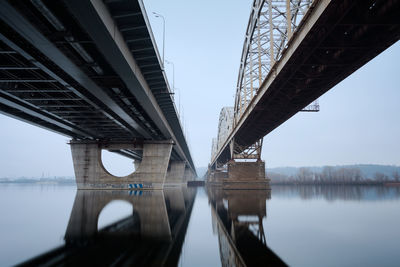 Two bridges over river