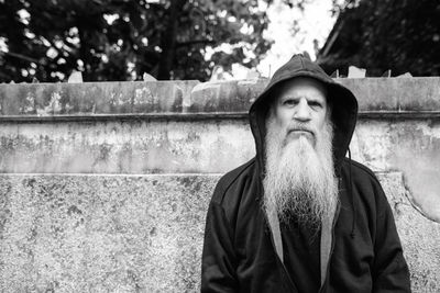 Portrait of man standing outdoors