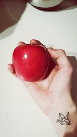 Close-up of hand holding food