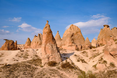 View of rock formations