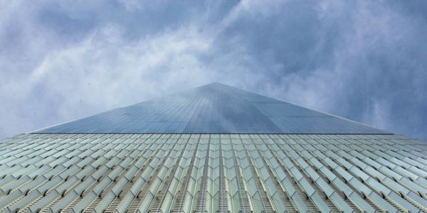 Low angle view of roof against sky