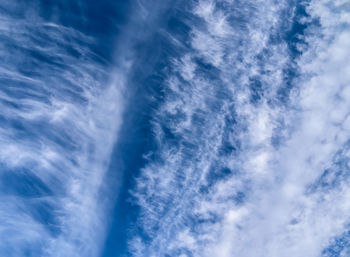 Low angle view of clouds in sky