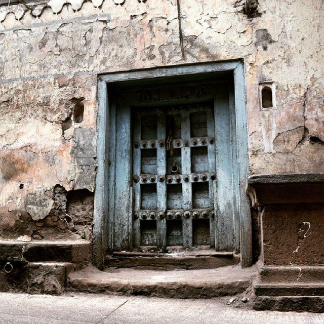 architecture, built structure, building exterior, door, window, old, closed, house, weathered, brick wall, wall - building feature, entrance, wood - material, wall, stone wall, outdoors, day, abandoned, full frame, no people