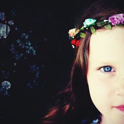 Close-up portrait of girl