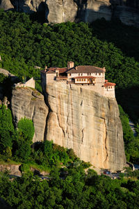 Monastery of rousanou in meteora in greece