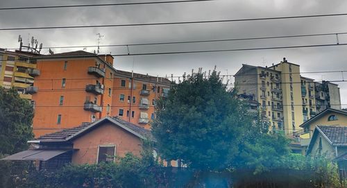 Low angle view of buildings against sky