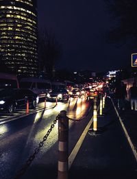 City street at night