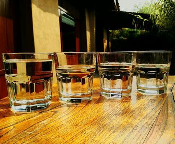 Close-up of drink on table