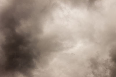 Low angle view of cloudy sky