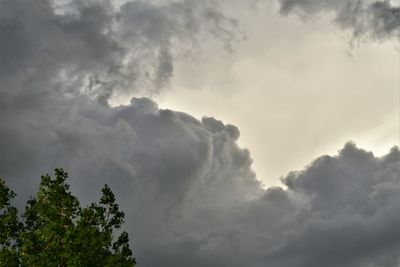 Low angle view of storm clouds in sky