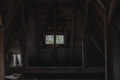 Interior of abandoned building