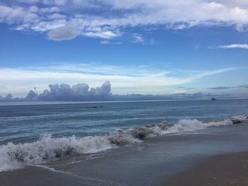 Scenic view of sea against sky